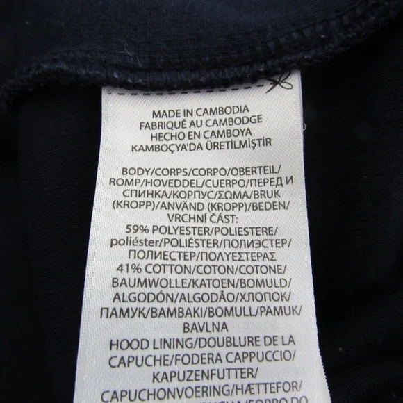 Polo Ralph Lauren Men’s Navy Blue Gold Crest Double Knit Hoodie Sweatshirt Small - Picture 11 of 12